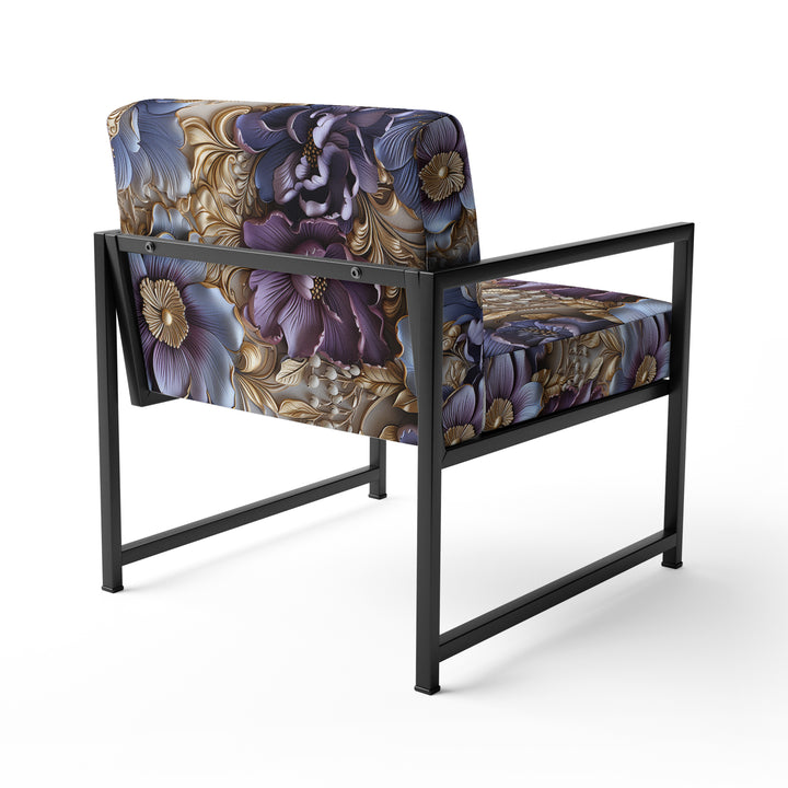 Royal And Purple And Golden Regal Opulence - Cottage Accent Side Chair