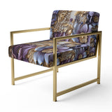 Royal And Purple And Golden Regal Opulence - Cottage Accent Side Chair