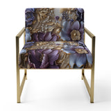 Royal And Purple And Golden Regal Opulence - Cottage Accent Side Chair