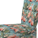 Flamingo Botanical Bliss Tropical Animal Pattern- Upholstered Accent Chair