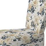 Harmony Of White And Blue Poppies - Cottage Accent Side Chair