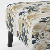 Harmony Of White And Blue Poppies - Cottage Accent Side Chair