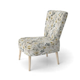 Harmony Of White And Blue Daffodil - Cottage Accent Slipper Chair