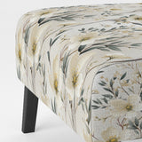 Harmony Of White And Blue Daffodil - Cottage Accent Slipper Chair