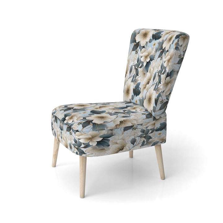 Contemporary Floral Elegance Cottage Collage - Cottage Arm Chair