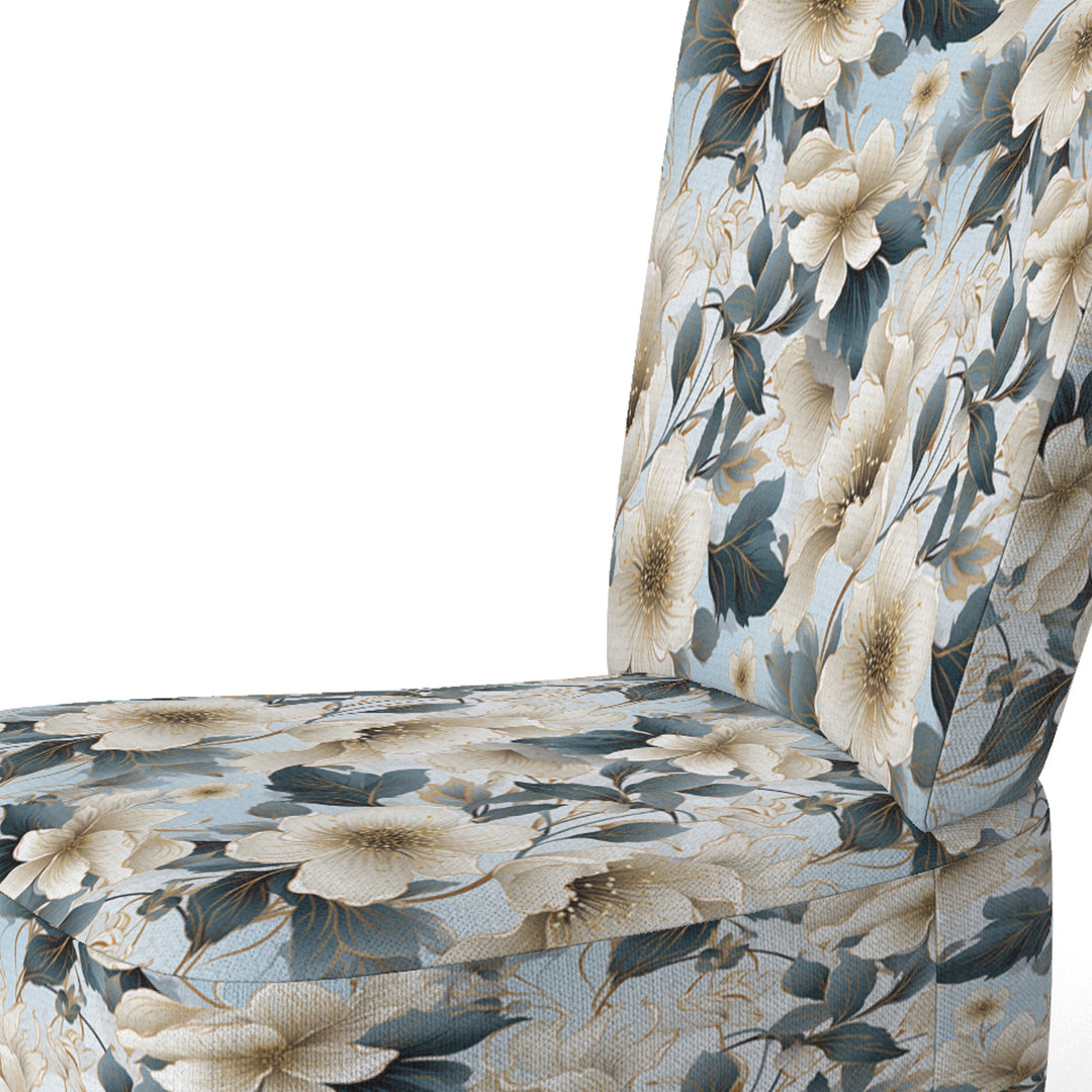 Contemporary Floral Elegance Cottage Collage - Cottage Arm Chair