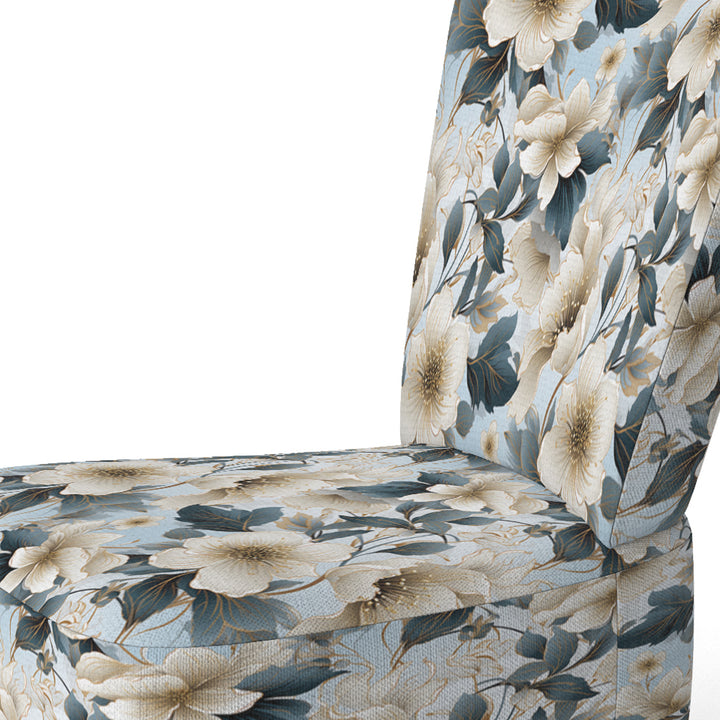 Contemporary Floral Elegance Cottage Collage - Cottage Arm Chair