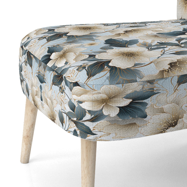 Contemporary Floral Elegance Cottage Collage - Cottage Arm Chair