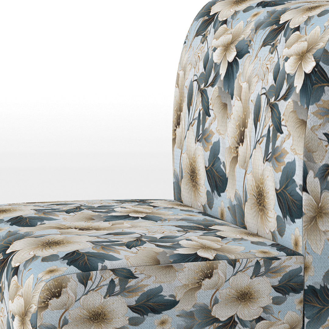 Contemporary Floral Elegance Cottage Collage - Cottage Arm Chair