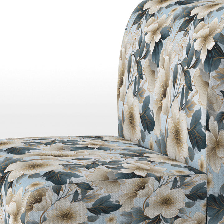 Contemporary Floral Elegance Cottage Collage - Cottage Arm Chair