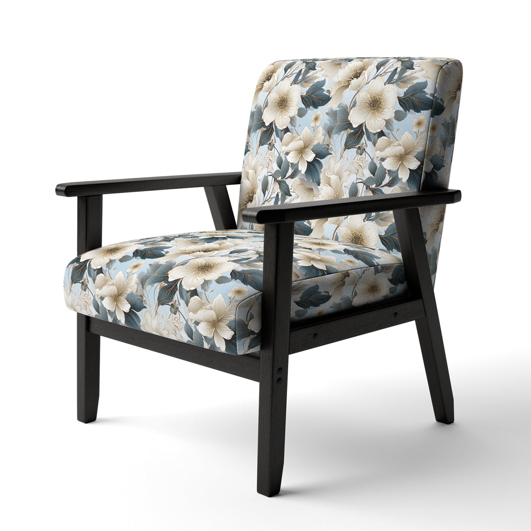 Contemporary Floral Elegance Cottage Collage - Cottage Arm Chair
