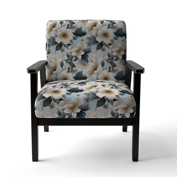 Contemporary Floral Elegance Cottage Collage - Cottage Arm Chair