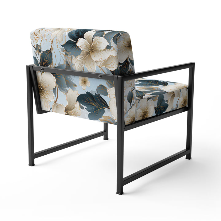 Contemporary Floral Elegance Cottage Collage - Cottage Arm Chair