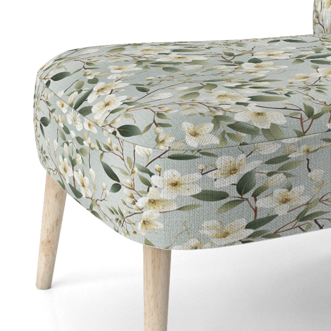 Minimalist Poppy Wonders - Upholstered Cottage Accent Chairs