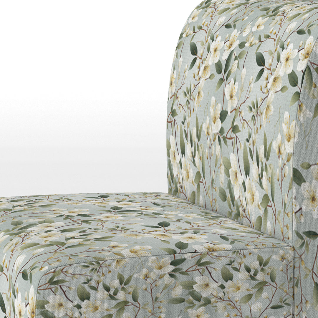 Minimalist Poppy Wonders - Upholstered Cottage Accent Chairs