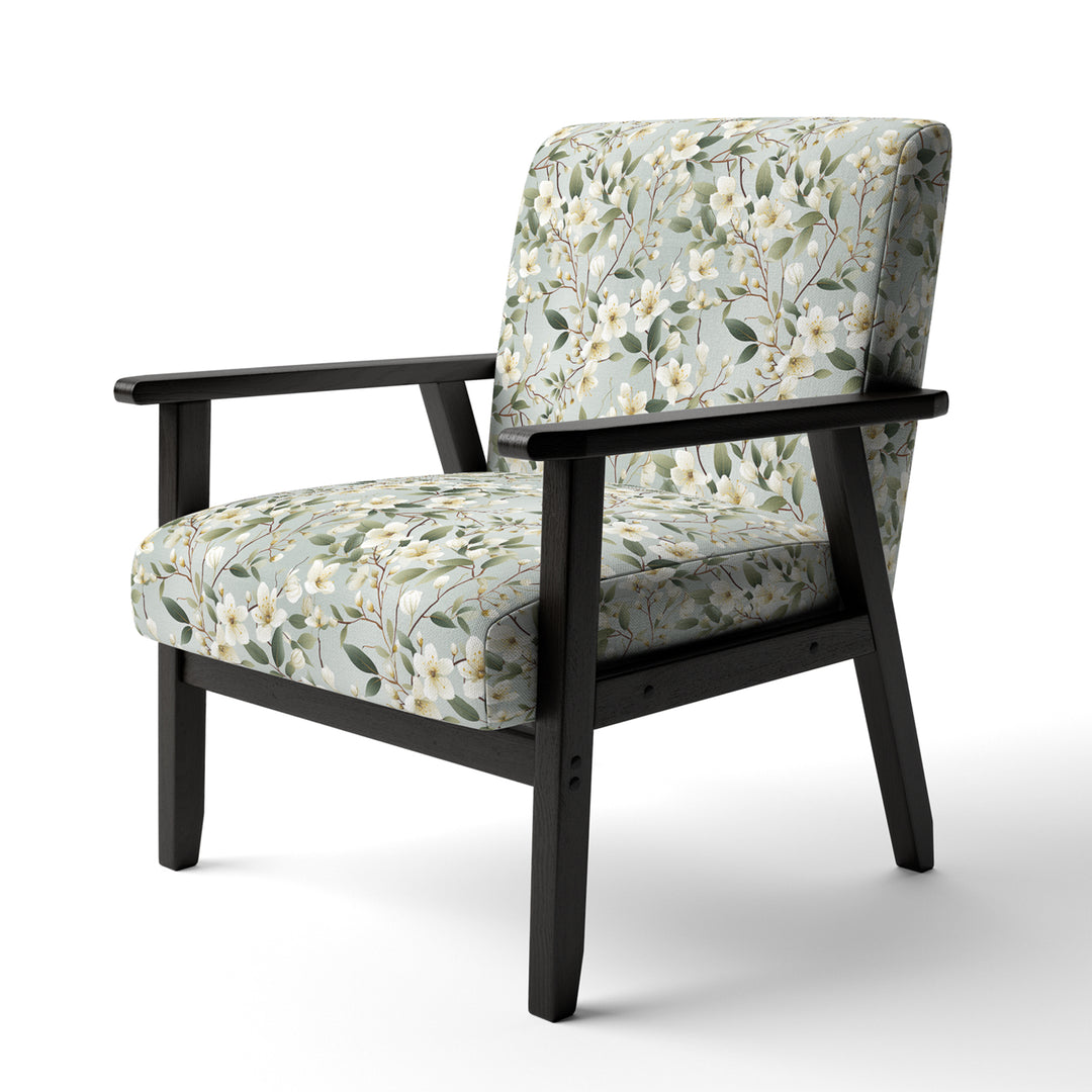 Minimalist Poppy Wonders - Upholstered Cottage Accent Chairs