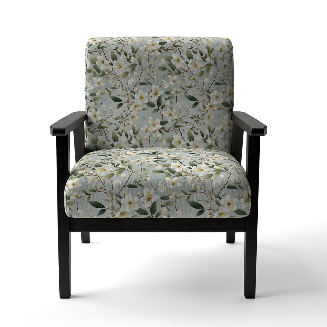 Minimalist Poppy Wonders - Upholstered Cottage Accent Chairs