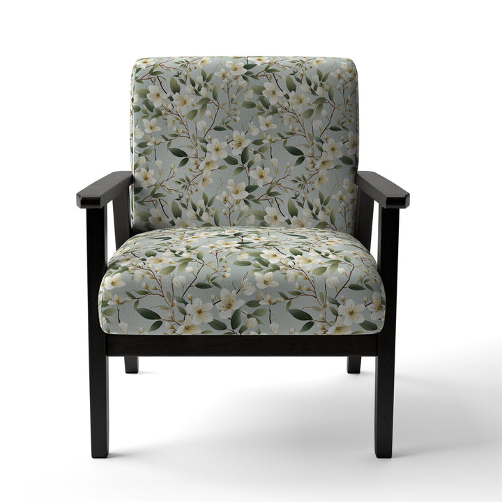 Minimalist Poppy Wonders - Upholstered Cottage Accent Chairs