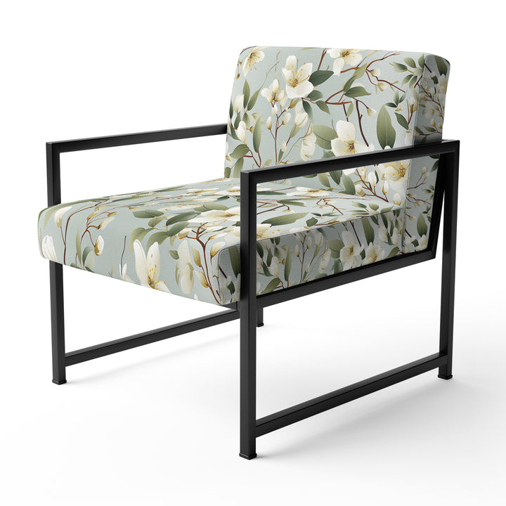 Minimalist Poppy Wonders - Upholstered Cottage Accent Chairs