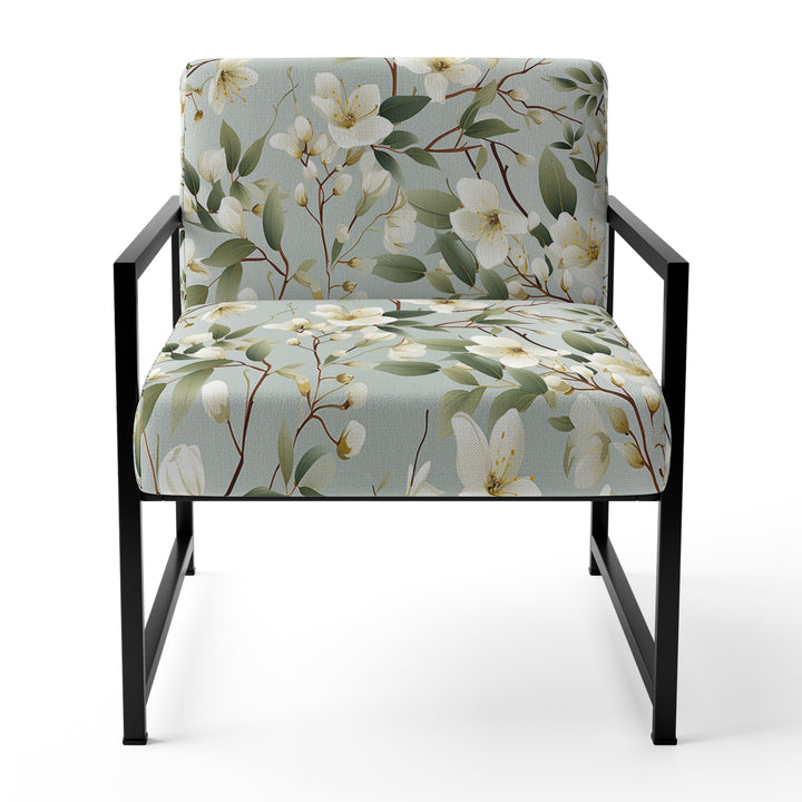 Minimalist Poppy Wonders - Upholstered Cottage Accent Chairs
