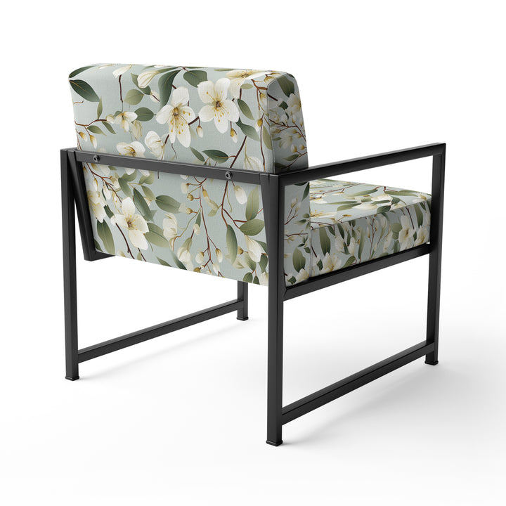 Minimalist Poppy Wonders - Upholstered Cottage Accent Chairs