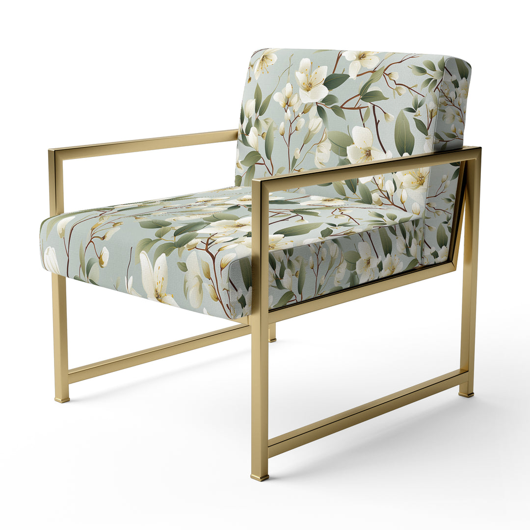 Minimalist Poppy Wonders - Upholstered Cottage Accent Chairs