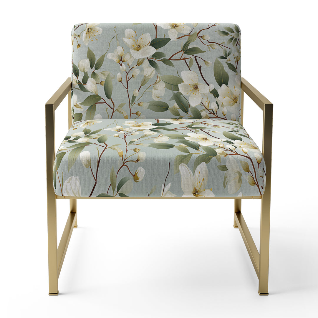 Minimalist Poppy Wonders - Upholstered Cottage Accent Chairs