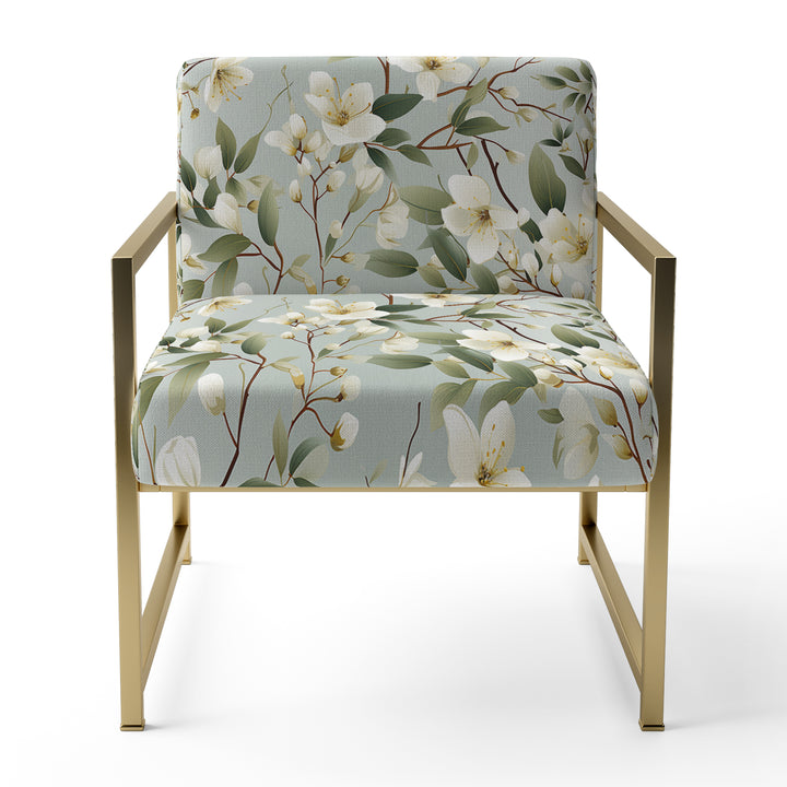 Minimalist Poppy Wonders - Upholstered Cottage Accent Chairs