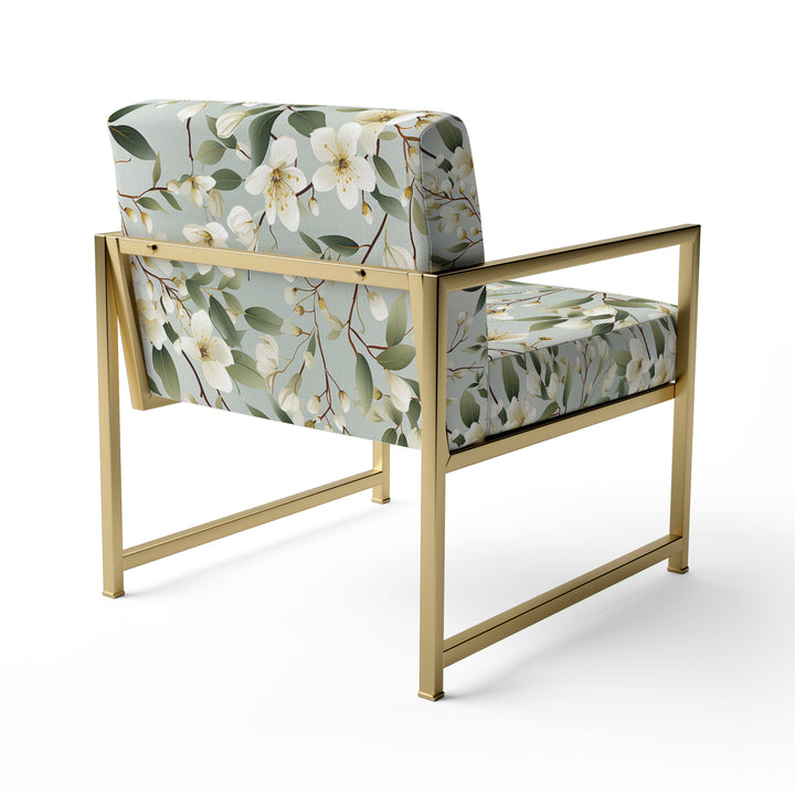 Minimalist Poppy Wonders - Upholstered Cottage Accent Chairs