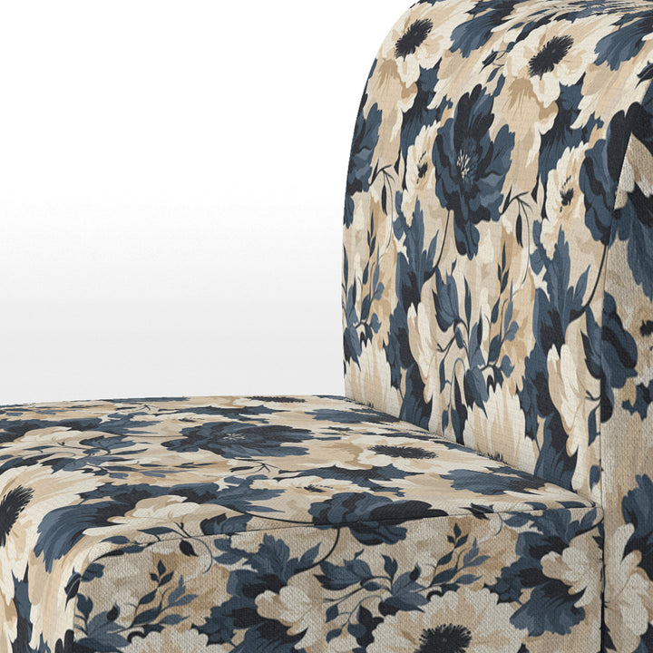 Floral Tropical Tranquility Vibes - Cottage Accent Slipper Chair