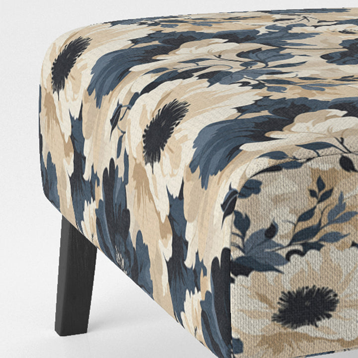 Floral Tropical Tranquility Vibes - Cottage Accent Slipper Chair