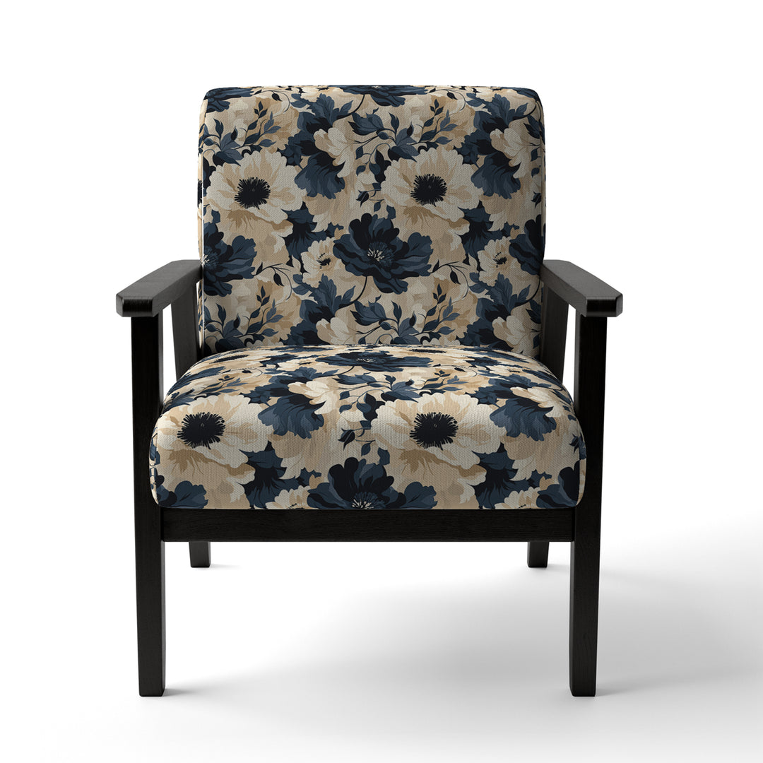 Floral Tropical Tranquility Vibes - Cottage Accent Slipper Chair