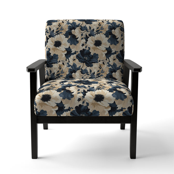 Floral Tropical Tranquility Vibes - Cottage Accent Slipper Chair