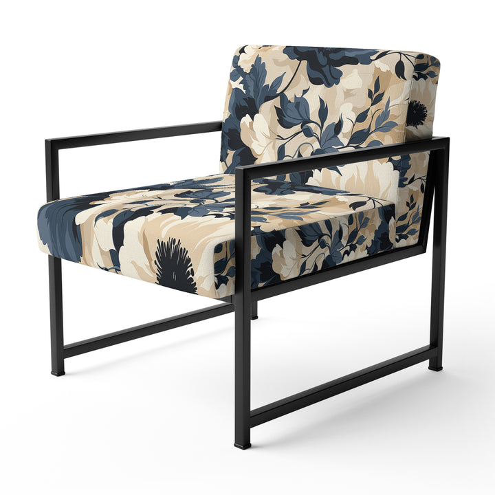 Floral Tropical Tranquility Vibes - Cottage Accent Slipper Chair