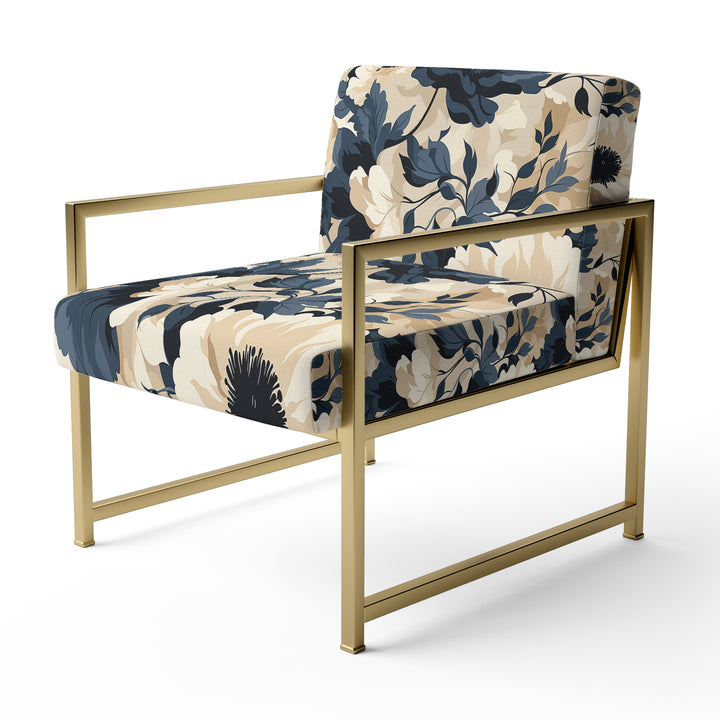 Floral Tropical Tranquility Vibes - Cottage Accent Slipper Chair