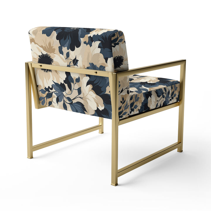 Floral Tropical Tranquility Vibes - Cottage Accent Slipper Chair