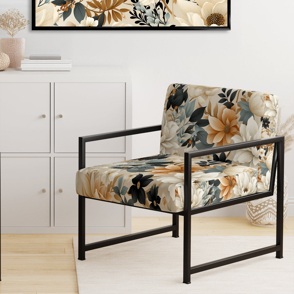 White Blossoms In Paradise - Cottage Arm Chair