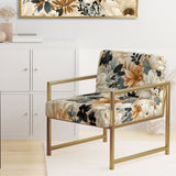 White Blossoms In Paradise - Cottage Arm Chair