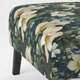 Green And Beige Wines Flowers - Cottage Accent Side Chair