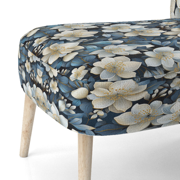 Artistic Blue Magnolia Essence Beauty - Cottage Arm Chair
