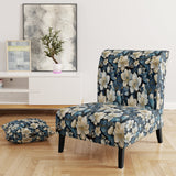 Artistic Blue Magnolia Essence Beauty - Cottage Arm Chair