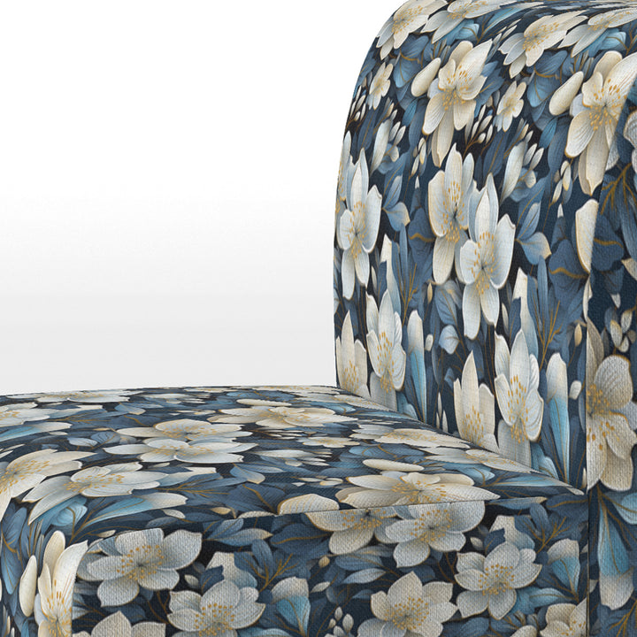 Artistic Blue Magnolia Essence Beauty - Cottage Arm Chair