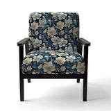 Artistic Blue Magnolia Essence Beauty - Cottage Arm Chair