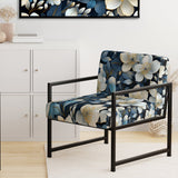 Artistic Blue Magnolia Essence Beauty - Cottage Arm Chair