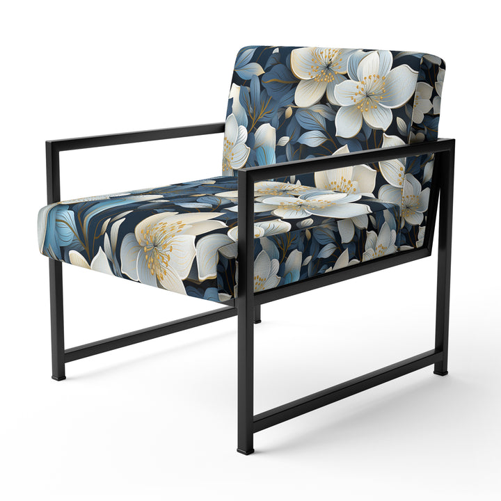 Artistic Blue Magnolia Essence Beauty - Cottage Arm Chair