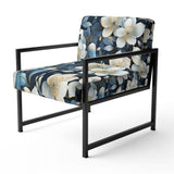 Artistic Blue Magnolia Essence Beauty - Cottage Arm Chair