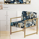 Artistic Blue Magnolia Essence Beauty - Cottage Arm Chair