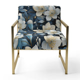 Artistic Blue Magnolia Essence Beauty - Cottage Arm Chair