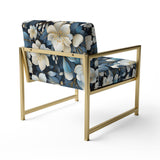 Artistic Blue Magnolia Essence Beauty - Cottage Arm Chair
