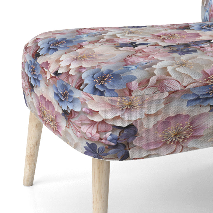 Romantic Blossoms Floral Pattern - Cottage Arm Chair